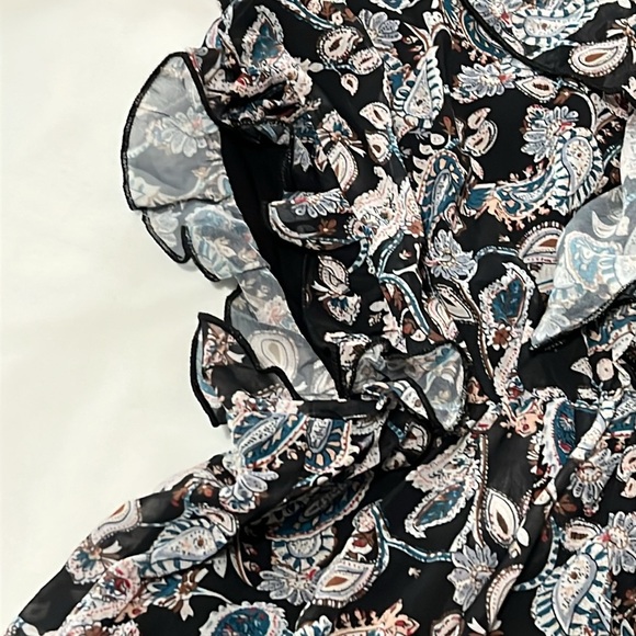 Lucca Paisley Print Tiered Maxi Dress with Side Cutouts - Picture 3 of 5